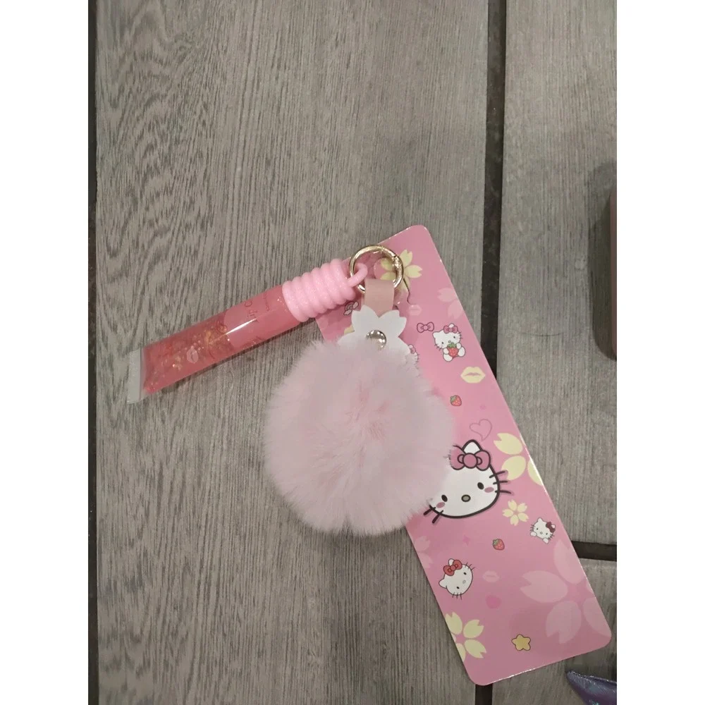 Sanrio Hello Kitty and Friends‎ Mermaid Plush Tin Lip Balm Keychain Set 4pc